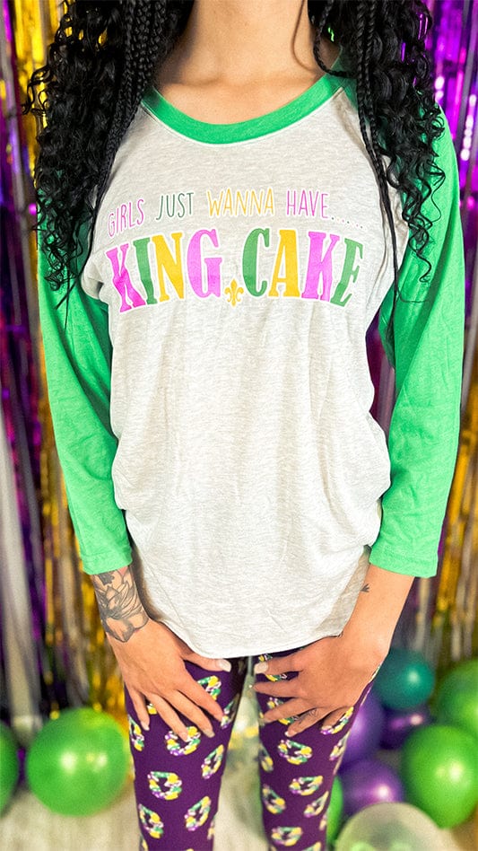 Mardi Gras Girls Just Wanna Raglan