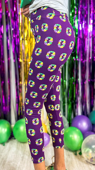 Purple King Cake Leggings (Regular and Curvy) – GLAM - Girls Love A Monogram