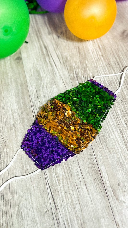 Mardi Gras Sequin Mask (Adult/Kids)