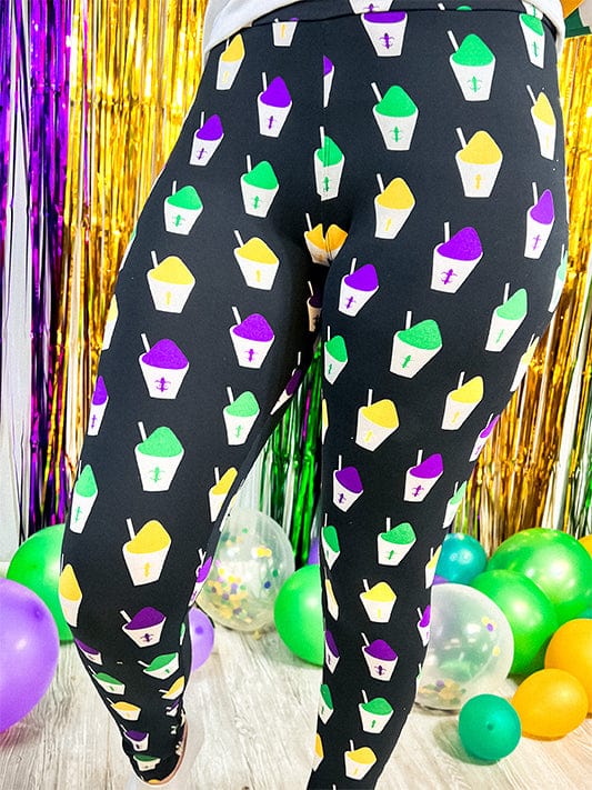 Mardi Gras Snowball Leggings (Regular, Curvy and Youth)